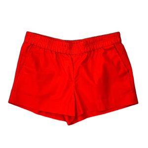 J CREW | Red Elastic Waist Pull On Shorts